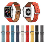 Dây đeo cổ tay da nút cổ điển cho Apple Watch Series 3 & 2 & 1 42mm