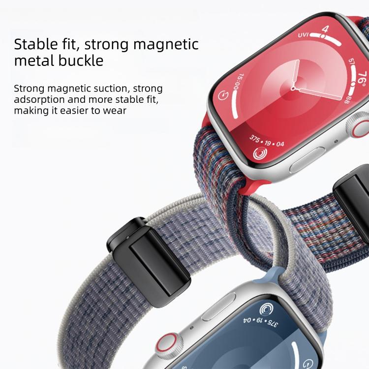 Dây đồng hồ nylon khóa nam châm, dành cho Apple Watch 46mm / 49mm / 45mm / 44mm, dành cho Apple Watch 42mm / 41mm / 40mm / 38mm
