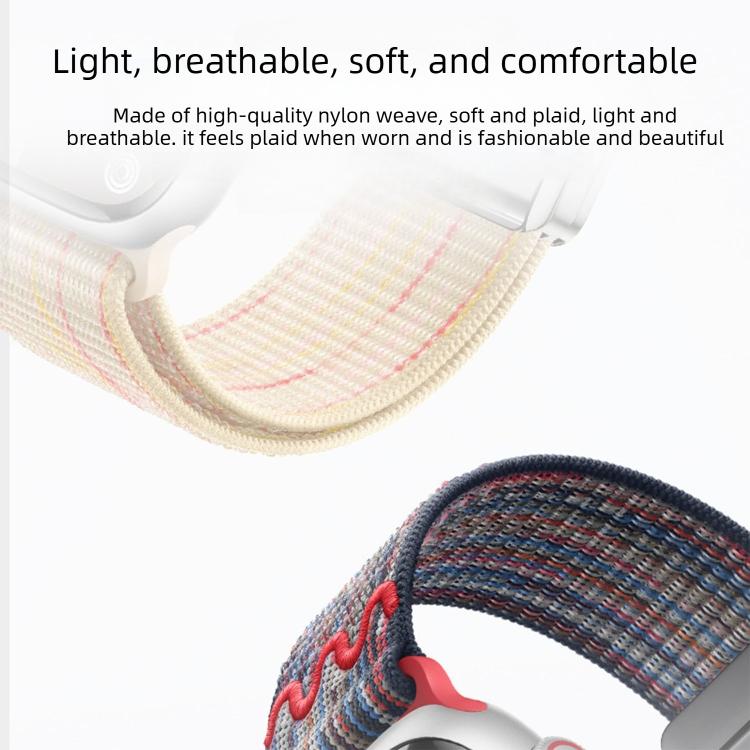 Dây đồng hồ nylon khóa nam châm, dành cho Apple Watch 46mm / 49mm / 45mm / 44mm, dành cho Apple Watch 42mm / 41mm / 40mm / 38mm