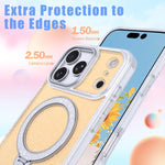 Ốp điện thoại từ tính có giá đỡ kim tuyến sao, dành cho iPhone 17 Pro Max, iPhone 17 Pro, iPhone 17