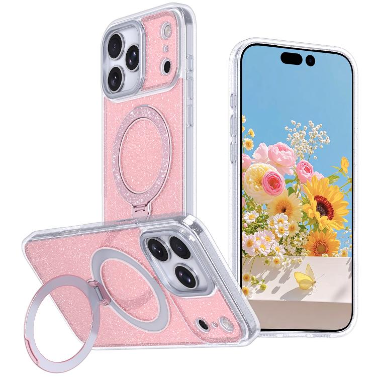 Ốp điện thoại từ tính có giá đỡ kim tuyến sao, dành cho iPhone 17 Pro Max, iPhone 17 Pro, iPhone 17