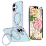 Ốp điện thoại từ tính có giá đỡ kim tuyến sao, dành cho iPhone 17 Pro Max, iPhone 17 Pro, iPhone 17