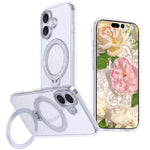 Ốp điện thoại từ tính có giá đỡ kim tuyến sao, dành cho iPhone 17 Pro Max, iPhone 17 Pro, iPhone 17