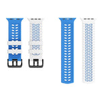 Dây đồng hồ silicone hai màu họa tiết lốp xe hai lỗ, dành cho Apple Watch 49mm / 46mm / 45mm / 44mm