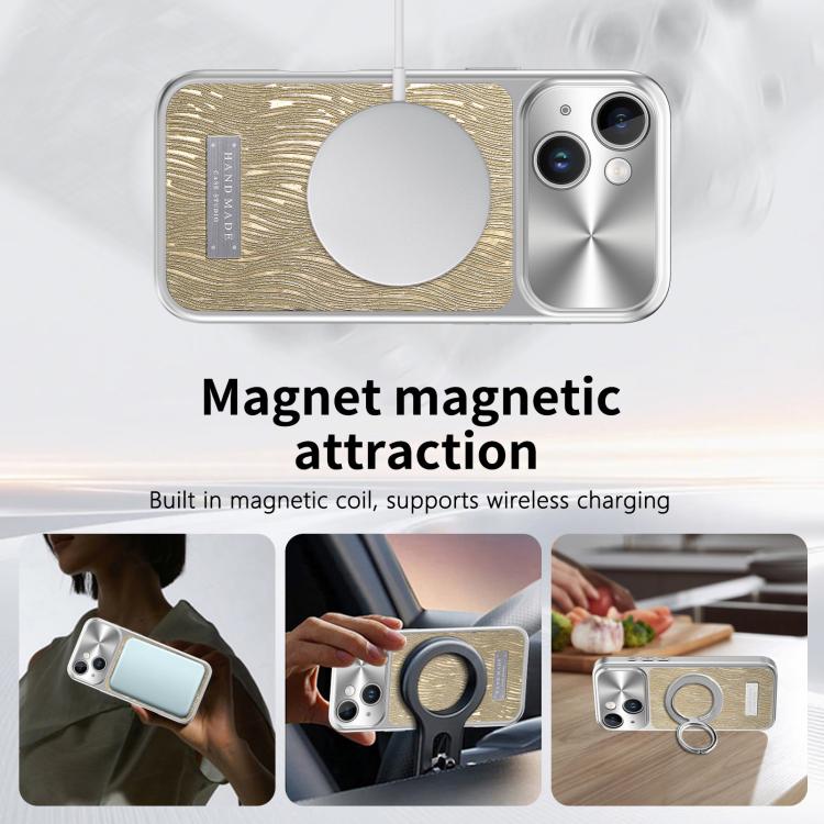 Ốp lưng điện thoại chống sốc từ tính sóng nước chảy, dành cho iPhone 15, iPhone 14, iPhone 14 Pro, iPhone 14 Pro Max, iPhone 13 Pro Max, iPhone 13 Pro, iPhone 13