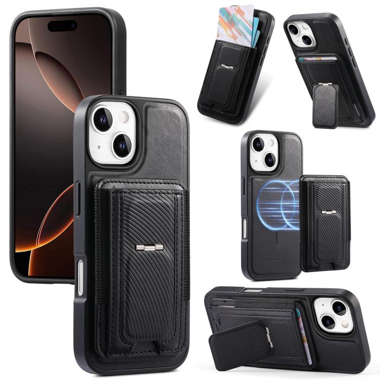 CaseNeo Giá Đỡ Gập Retro Túi Thẻ Co Giãn Nam Châm Ốp Lưng Điện Thoại, Dành Cho iPhone 15, Dành Cho iPhone 14 / 13, Dành Cho iPhone 14 Pro, Dành Cho iPhone 14 Pro Max, Dành Cho iPhone 13 Pro Max, Dành Cho iPhone 13 Pro