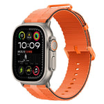 Dây đồng hồ silicone họa tiết đường kẻ, dành cho Apple Watch 46mm / 49mm / 45mm / 44mm, dành cho Apple Watch 42mm / 41mm / 40mm / 38mm