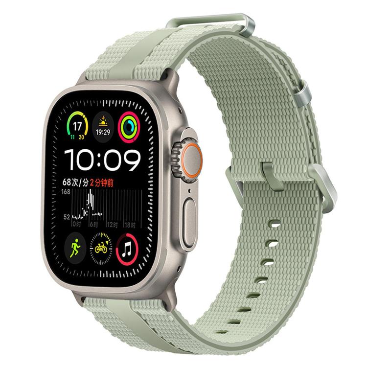 Dây đồng hồ silicone họa tiết đường kẻ, dành cho Apple Watch 46mm / 49mm / 45mm / 44mm, dành cho Apple Watch 42mm / 41mm / 40mm / 38mm
