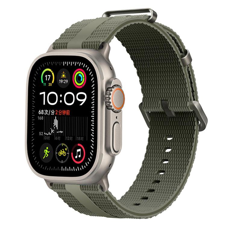 Dây đồng hồ silicone họa tiết đường kẻ, dành cho Apple Watch 46mm / 49mm / 45mm / 44mm, dành cho Apple Watch 42mm / 41mm / 40mm / 38mm