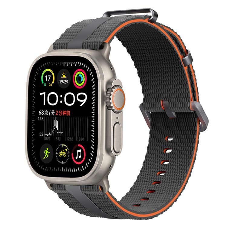 Dây đồng hồ silicone họa tiết đường kẻ, dành cho Apple Watch 46mm / 49mm / 45mm / 44mm, dành cho Apple Watch 42mm / 41mm / 40mm / 38mm