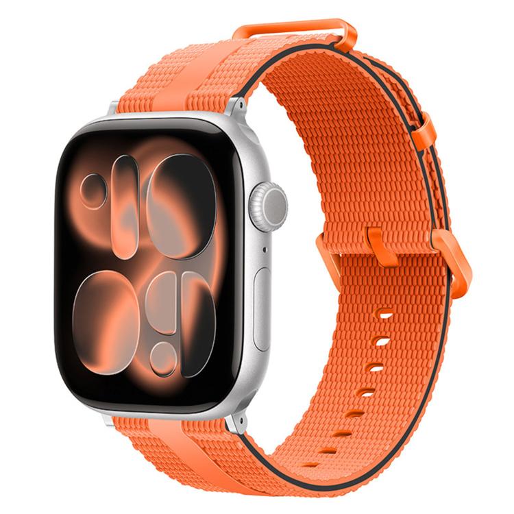 Dây đồng hồ silicone họa tiết đường kẻ, dành cho Apple Watch 46mm / 49mm / 45mm / 44mm, dành cho Apple Watch 42mm / 41mm / 40mm / 38mm