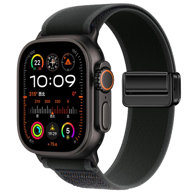 Magnetic Buckle Trail Loop Nylon Watch Band Watch Band, For Apple Watch 46mm / 49mm / 45mm / 44mm, For Apple Watch 42mm / 41mm / 40mm / 38mm