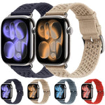 Dây đồng hồ dệt kim họa tiết hở, dành cho Apple Watch 46mm / 49mm / 45mm / 44mm, dành cho Apple Watch 42mm / 41mm / 40mm / 38mm