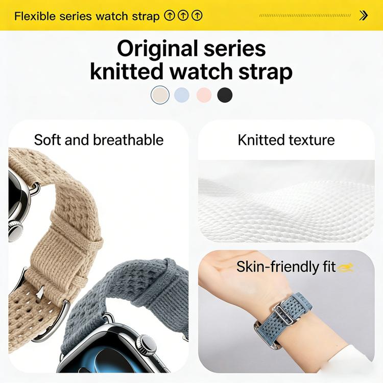 Dây đồng hồ dệt kim họa tiết hở, dành cho Apple Watch 46mm / 49mm / 45mm / 44mm, dành cho Apple Watch 42mm / 41mm / 40mm / 38mm