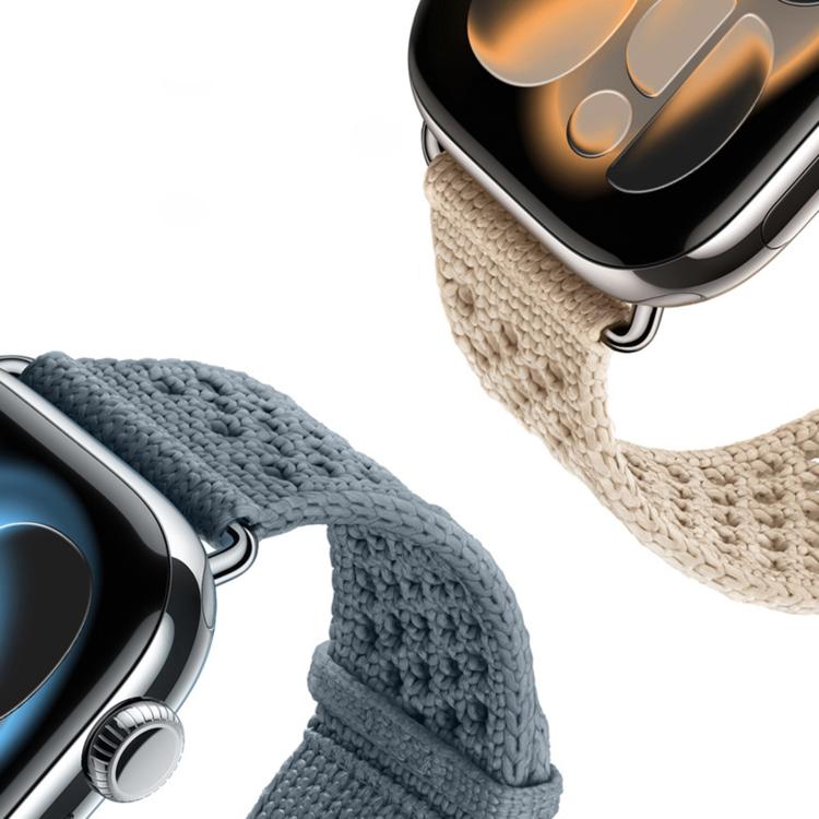Dây đồng hồ dệt kim họa tiết hở, dành cho Apple Watch 46mm / 49mm / 45mm / 44mm, dành cho Apple Watch 42mm / 41mm / 40mm / 38mm