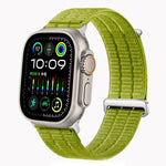 Dây đồng hồ đầu kim loại vòng lặp nylon thoáng khí cảm giác mây đôi, dành cho Apple Watch 46mm / 49mm / 45mm / 44mm, dành cho Apple Watch 42mm / 41mm / 40mm / 38mm