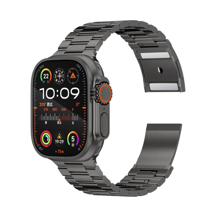 Dây đồng hồ hợp kim titan ba hạt khóa nam châm cho Apple Watch 46mm / 49mm / 45mm / 44mm, cho Apple Watch 42mm / 41mm / 40mm / 38mm