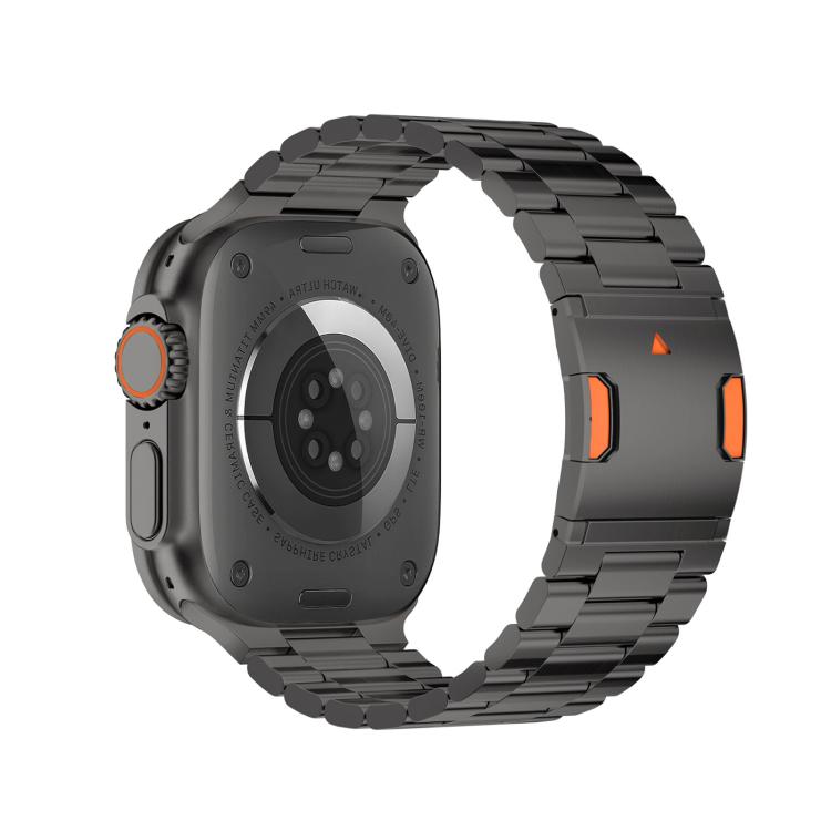Dây đồng hồ hợp kim titan ba hạt khóa nam châm cho Apple Watch 46mm / 49mm / 45mm / 44mm, cho Apple Watch 42mm / 41mm / 40mm / 38mm