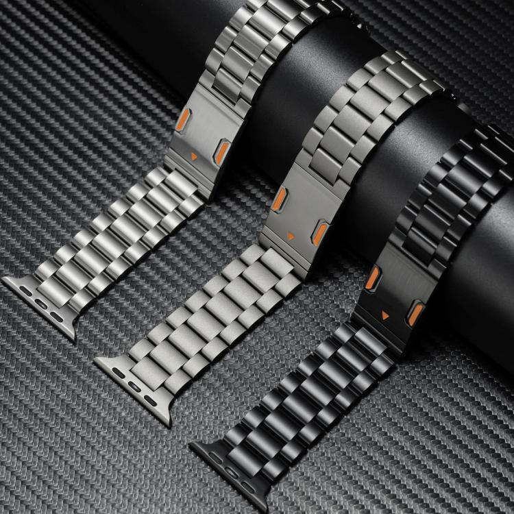 Dây đồng hồ hợp kim titan ba hạt khóa nam châm cho Apple Watch 46mm / 49mm / 45mm / 44mm, cho Apple Watch 42mm / 41mm / 40mm / 38mm