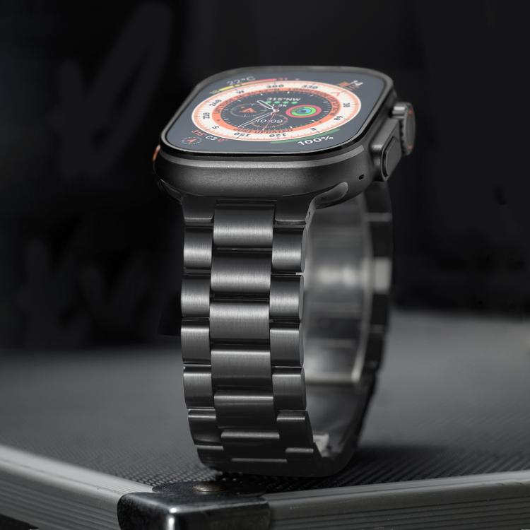 Dây đồng hồ hợp kim titan ba hạt khóa nam châm cho Apple Watch 46mm / 49mm / 45mm / 44mm, cho Apple Watch 42mm / 41mm / 40mm / 38mm