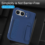 Bazher Shell Film Integrated Holder Shockproof Phone Case, For iPhone Duo