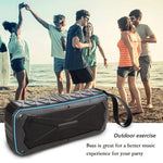 Loa Bluetooth di động siêu trầm Stereo không dây hỗ trợ chống nước IP66, sạc khẩn cấp, rảnh tay, thẻ TF
