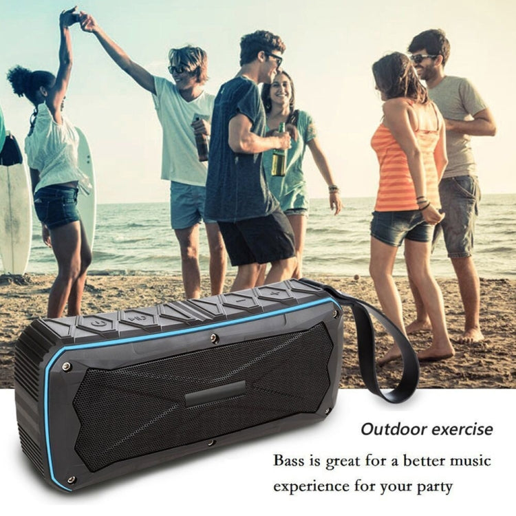 Loa Bluetooth di động siêu trầm Stereo không dây hỗ trợ chống nước IP66, sạc khẩn cấp, rảnh tay, thẻ TF