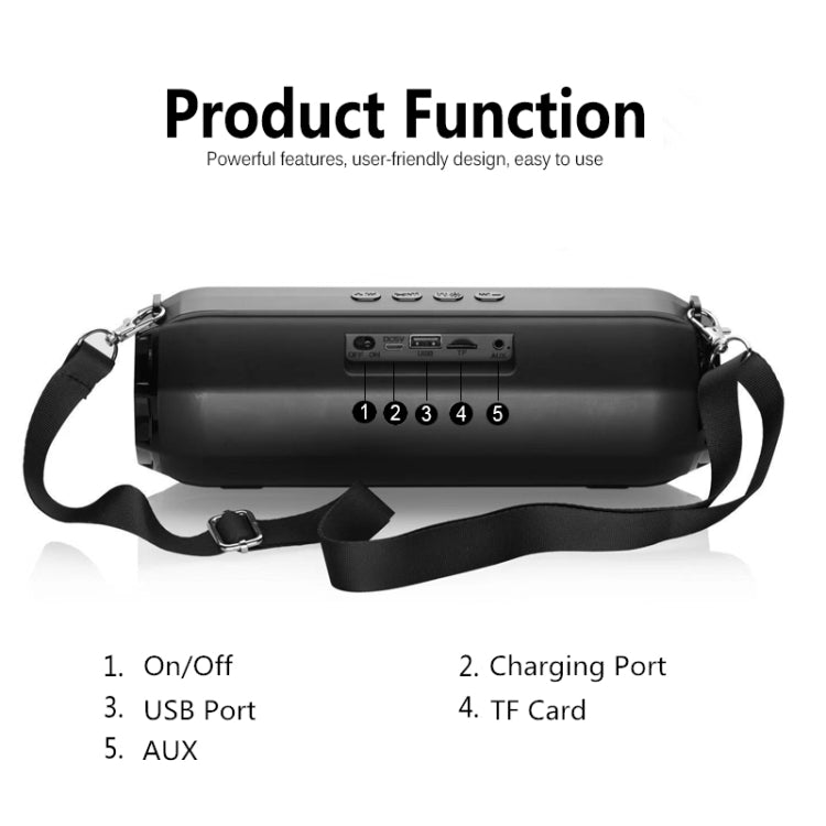 Loa Bluetooth không dây di động LZ33 LED, loa stereo, loa điện thoại cho máy tính với TF FM