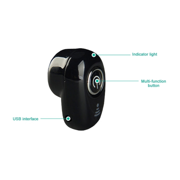 Tai nghe Bluetooth mini thế hệ hai S650 với đế sạc tai nghe không dây tai nghe nhét tai kinh doanh vô hình có mic