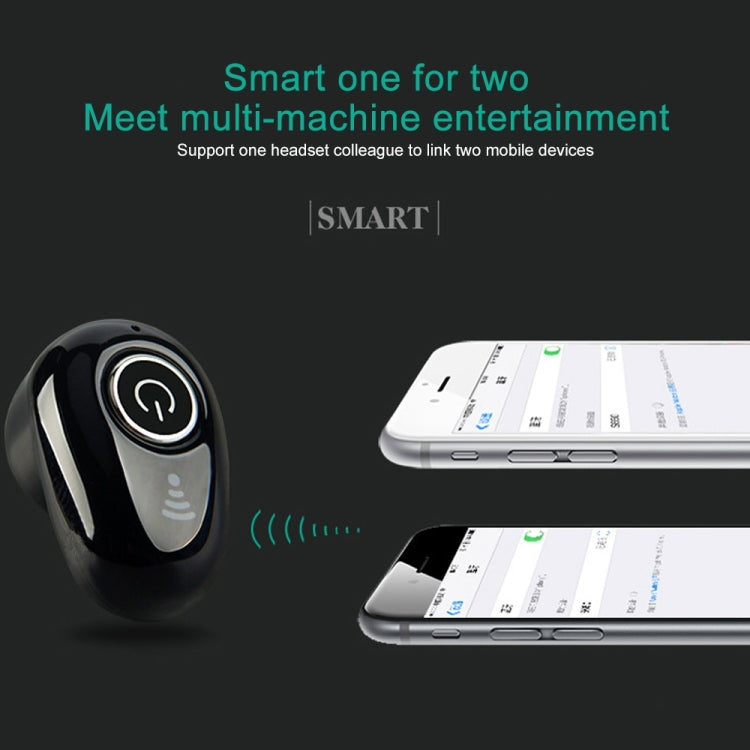 Tai nghe Bluetooth mini thế hệ hai S650 với đế sạc tai nghe không dây tai nghe nhét tai kinh doanh vô hình có mic
