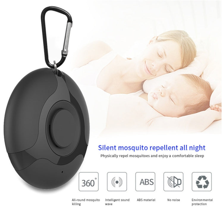 Ultrasonic Mosquito Repellent Electronics Cockroach Spider USB Charging Smart Mosquito Drive, Black, White