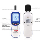 WT85B Máy đo mức âm thanh kỹ thuật số, máy đo decibel, máy đo tiếng ồn kỹ thuật số, máy đo tiếng ồn môi trường, WT85B màu trắng, WT85B màu đen