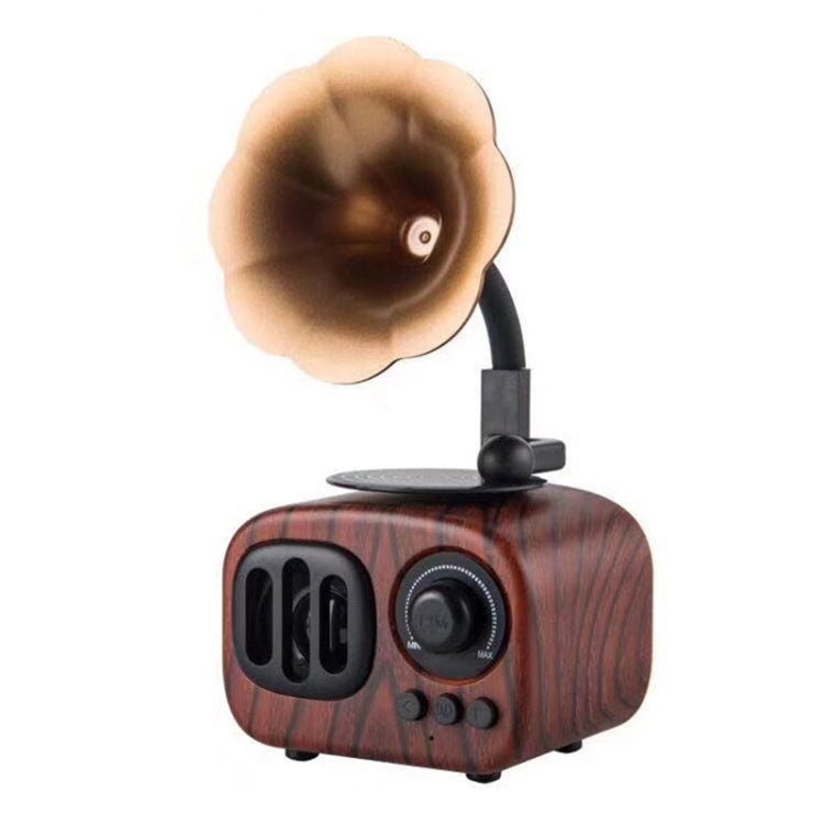 Loa Bluetooth mini gỗ cổ điển di động Loa không dây Loa ngoài trời Hệ thống âm thanh Đài FM Loa siêu trầm