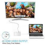Bộ chuyển đổi USB C sang HDMI VGA USB Hub 5 trong 1 USB 3.1 cho laptop MacBook, ChromeBook Pixel, Huawei MateBook, HDMI+VGA+3xUSB3.0 sang Type-C