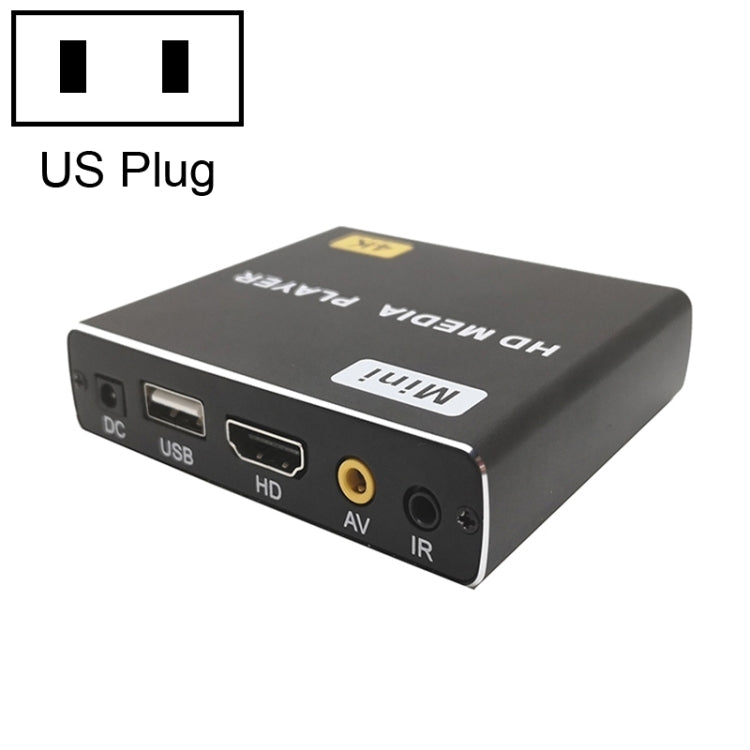 Máy phát 4K HD JEDX đơn AD, bật nguồn tự động phát lại vòng lặp video PPT màn hình ngang và dọc, phát U Disk SD, US, EU, UK