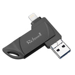 USB Flash Disk Richwell DXZ64 64G 3 trong 1 Micro USB + 8 Pin + USB 3.0 tương thích iPhone & IOS