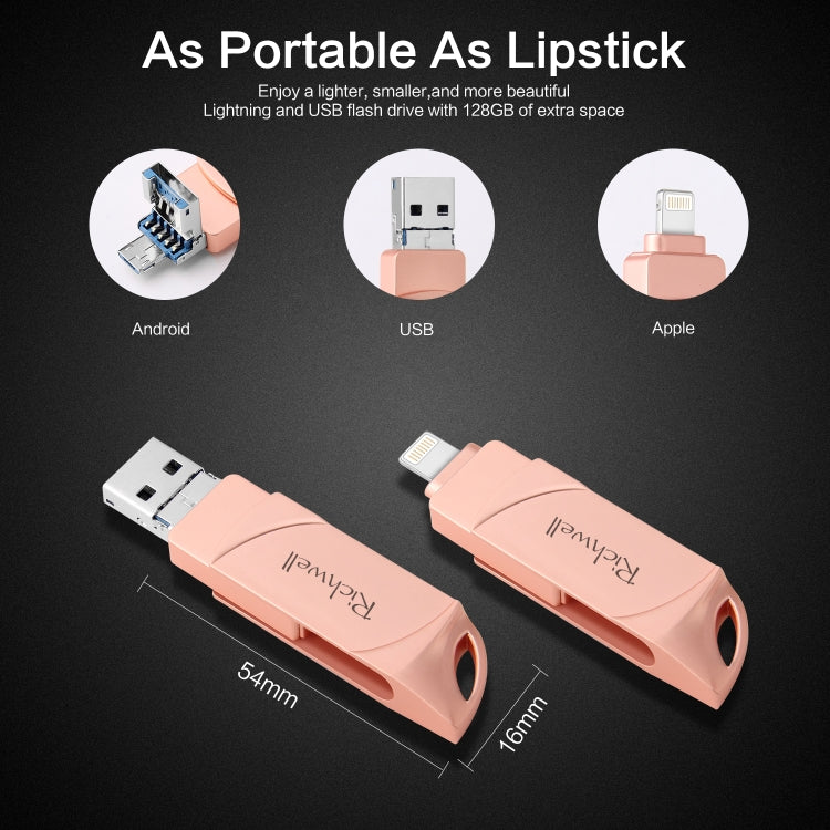 USB Flash Disk Richwell DXZ65 32G 3 trong 1 Micro USB + 8 Pin + USB 3.0 tương thích iPhone & IOS