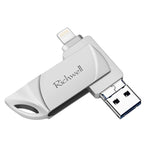 USB Flash Disk Richwell DXZ65 32G 3 trong 1 Micro USB + 8 Pin + USB 3.0 tương thích iPhone & IOS