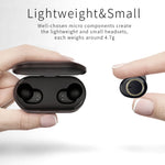TWS-A1 Bluetooth Headset 5.0 True Wireless Mini Invisible Sports Running Music Earphones With Charging Box Mic