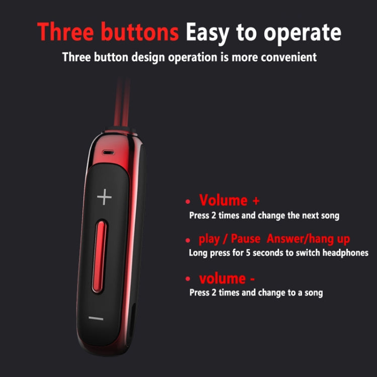 Tai nghe Bluetooth thể thao BT315 tai nghe stereo không dây Bluetooth 4.1 có mic bass thể thao vòng cổ nam châm
