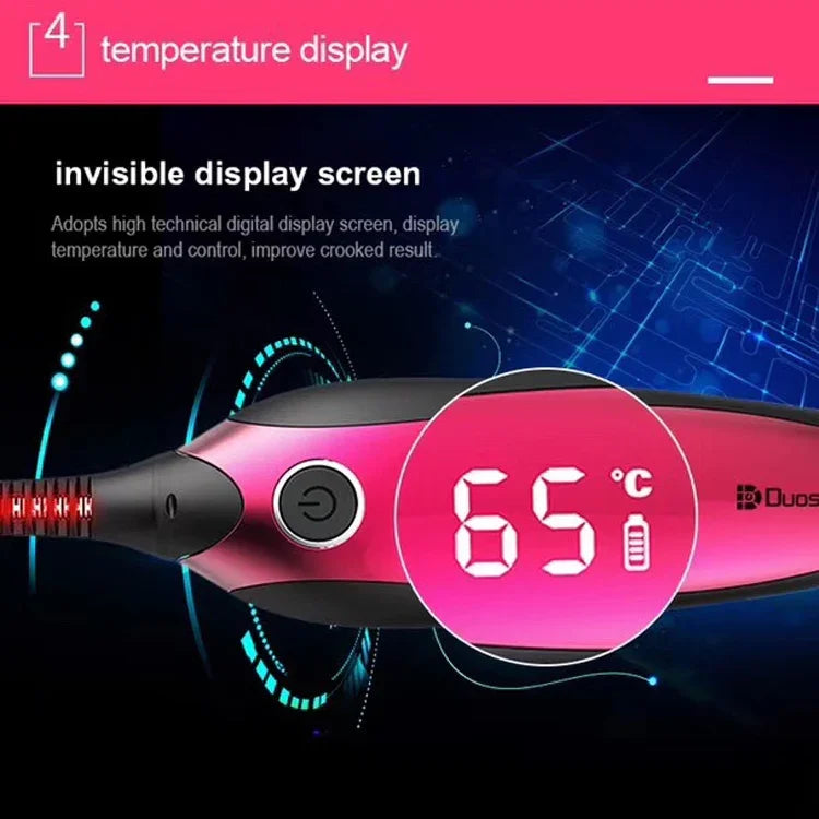 Máy uốn mi điện Duosi DY-102 kiểu bút, sưởi ấm lâu dài, sạc USB, kẹp uốn mi trang điểm điện