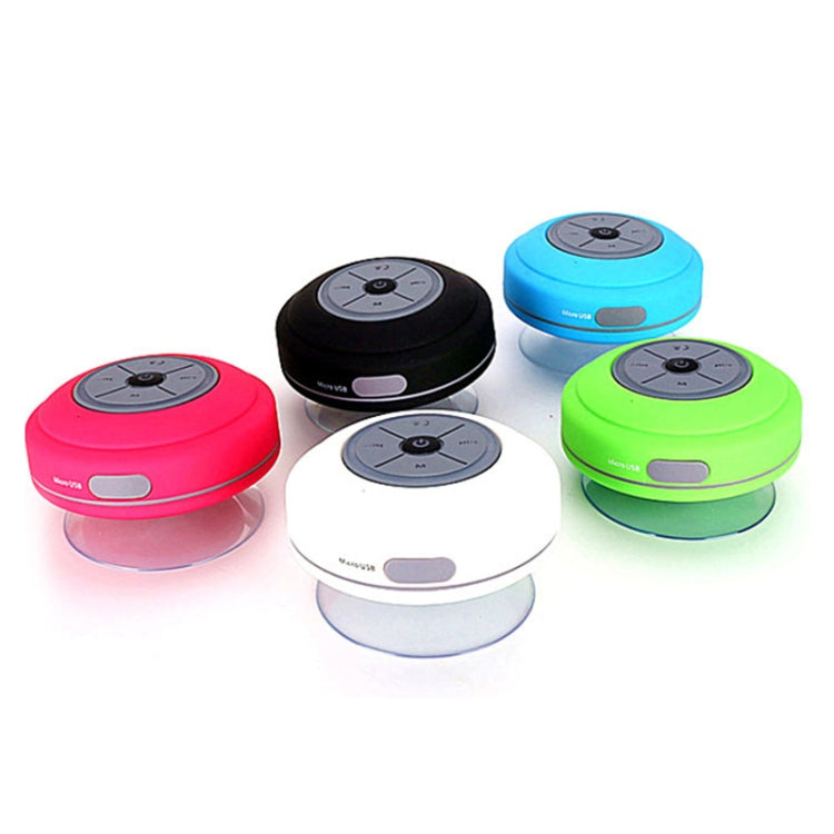 Loa Bluetooth không dây BTS-08 Chống nước Đèn LED Đài FM Loa siêu trầm Loa cột Bluetooth Thẻ TF Loa mini hút chân không cho phòng tắm