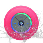 Loa Bluetooth không dây BTS-08 Chống nước Đèn LED Đài FM Loa siêu trầm Loa cột Bluetooth Thẻ TF Loa mini hút chân không cho phòng tắm