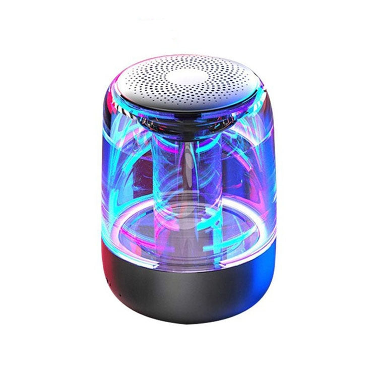 Loa Bluetooth 5.0 C7 Loa siêu trầm phát sáng LED trong suốt TWS 6D Âm thanh vòm HIFI Stereo Âm thanh ngầu, C7