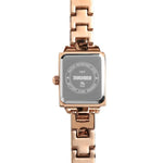 Đồng hồ thời trang công sở SKMEI 1407 đính kim cương tinh tế và thanh lịch, đồng hồ quartz hợp kim kẽm hình vuông cho nữ, màu bạc