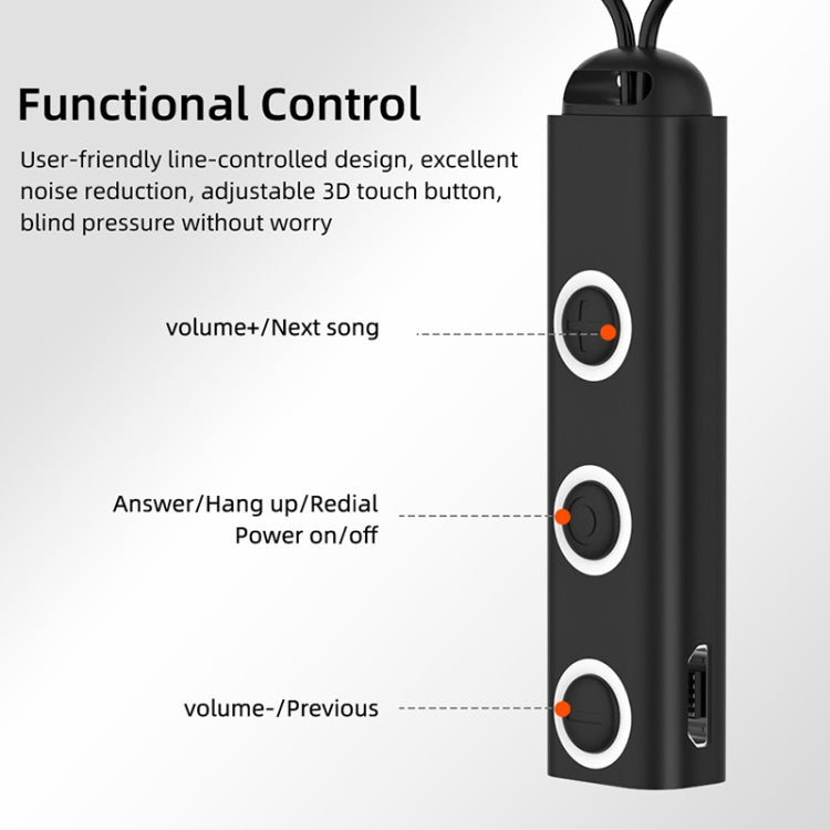 Tai nghe thể thao BT313 tai nghe không dây nam châm tai nghe stereo HD bass có mic