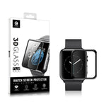 2 miếng kính cường lực mocolo 0.33mm 9H 3D viền tròn, Dành cho Apple Watch series 5 /4 40mm, Dành cho Apple Watch series 5 / 4 44mm