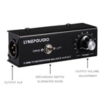 B012 Bộ chuyển đổi tín hiệu stereo chuyên nghiệp sang tín hiệu micro cân bằng đầu ra