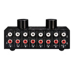 B026 Bộ chuyển đổi chọn nguồn tín hiệu âm thanh 6 vào 2 ra hoặc 2 vào 6 ra, cổng RCA