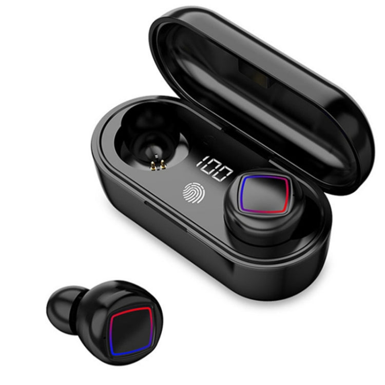 Tai nghe Bluetooth TWS cảm ứng vân tay, màn hình pin LED, kèm hộp sạc